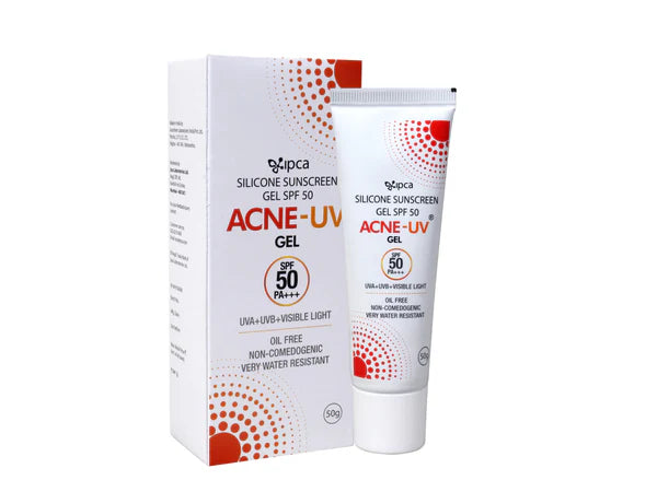 Ipca Acne-UV Gel Sunscreen SPF 50 PA+++ 50G