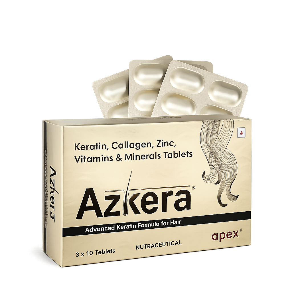 Apex Azkera Advanced Keratin Formula For Hair 10 Tablet