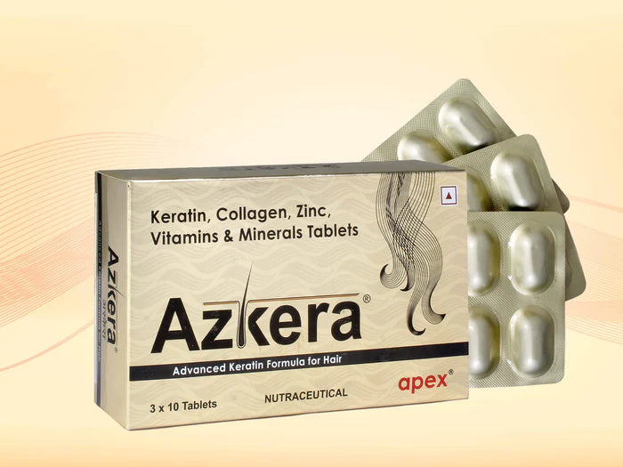 Azkera Advanced Keratin Formula For Hair 10 Tablet