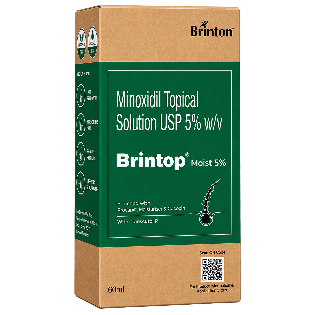 Brintop Moist 5% Solution, 60ml