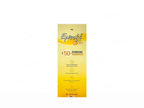 Glenmark Episoft AC Hydrating Sunscreen SPF 50+ PA++++ 50G