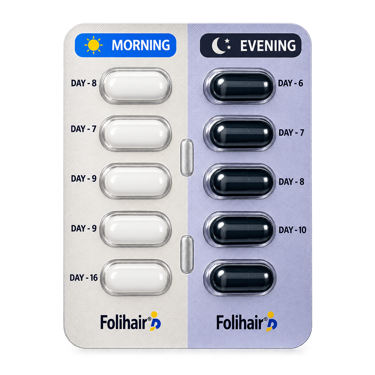 Follihair am morning pm evening