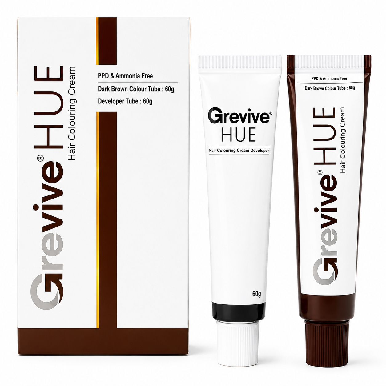 Grevive Hue Hair Colouring Cream (Dark Brown)