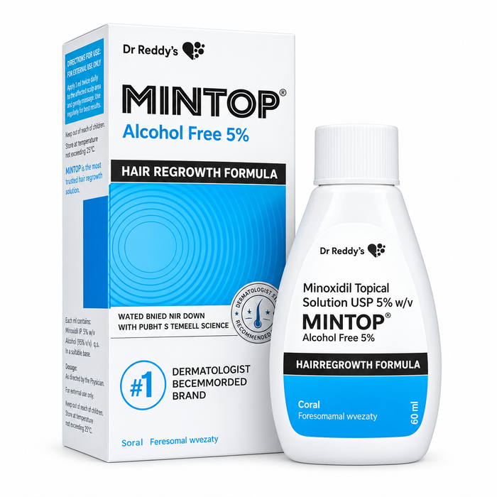 Mintop Alcohol free 5% Hair Regrowth Solution 60ML