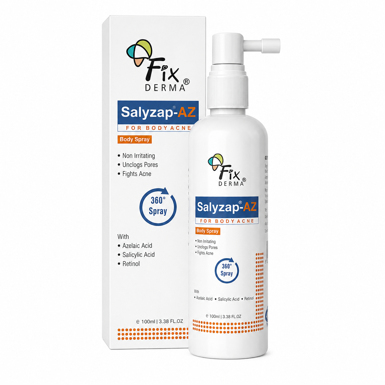 Salyzap-AZ Body Acne Treatment spray 100 ml