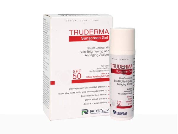 Regaliz Truderma Sunscreen Gel SPF 50 PA+++ 50g