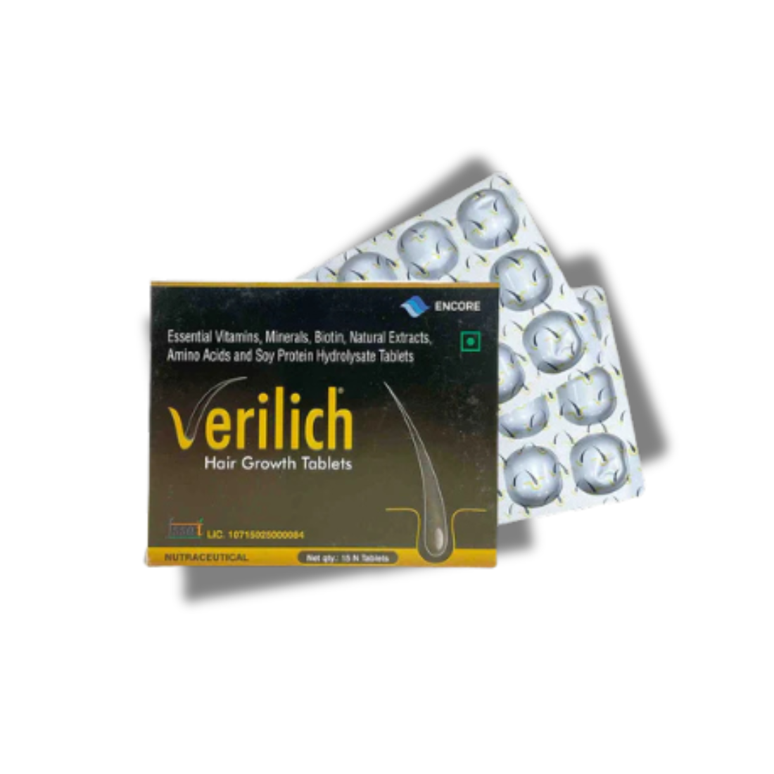 Verilich Hair Growth 30Tablet - Chocolate Flavour