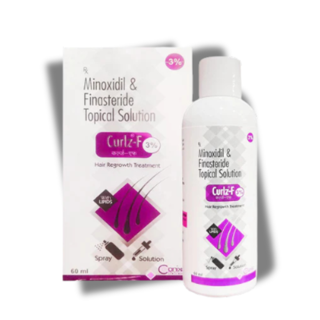 Curlz-F 3% Topical Solution 60ML