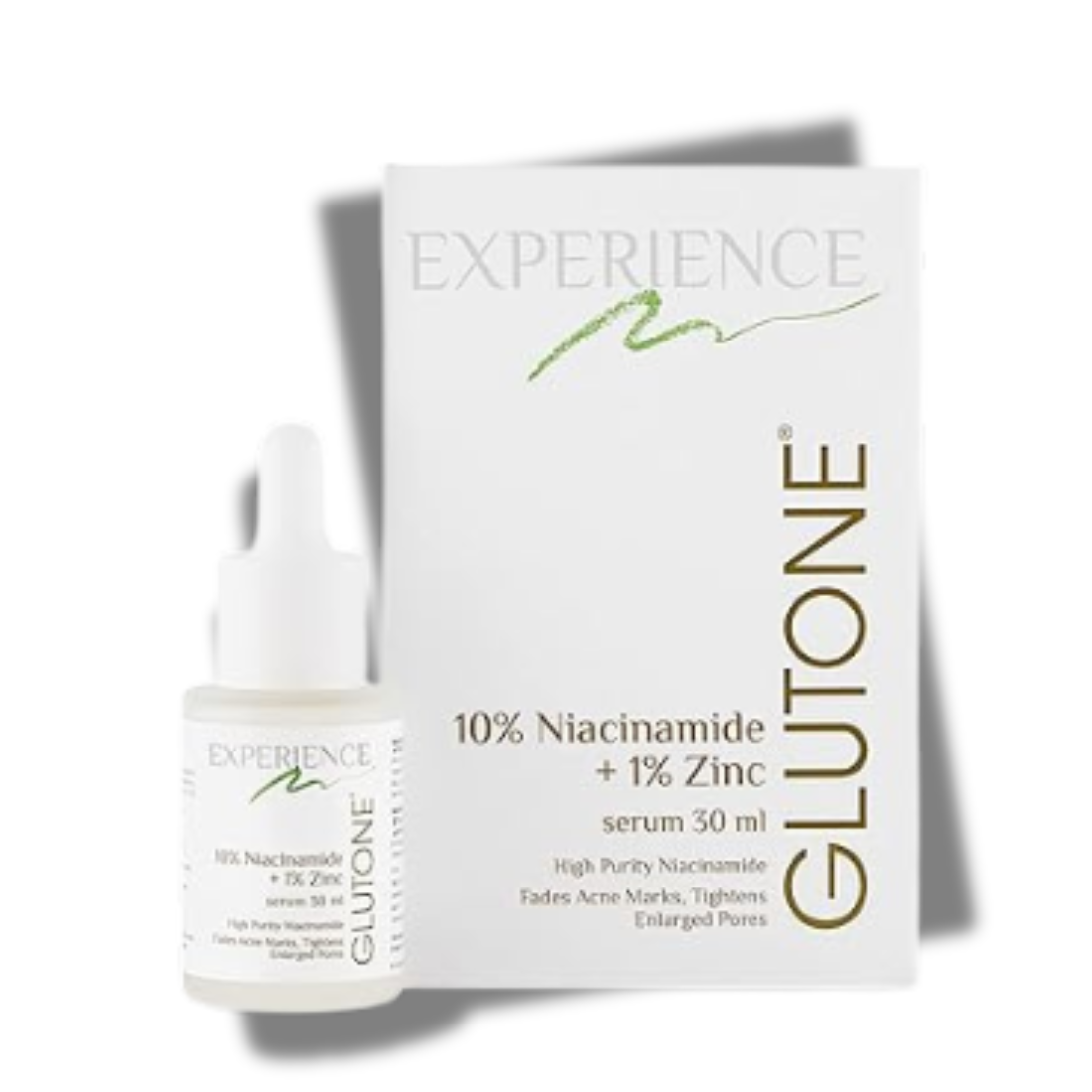 Glutone 10% Niacinamide serum with 1% Zinc PCA for clear, blemish-free Even Skin Tone | Controls excess sebum & breakouts |Tightens enlarged pores |30ml