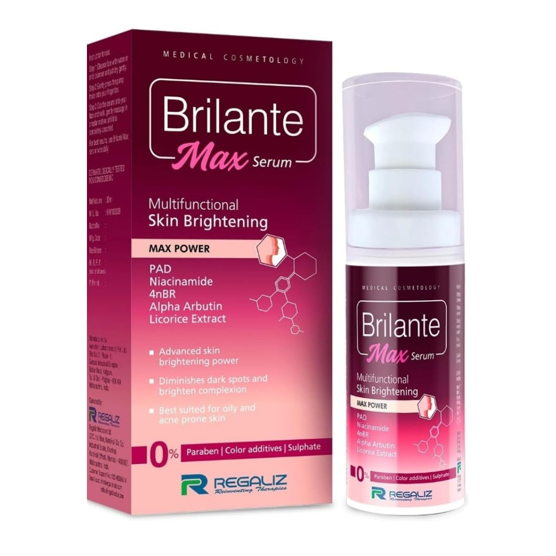 Regaliz Brilante Max Skin Brightening Serum 30ml