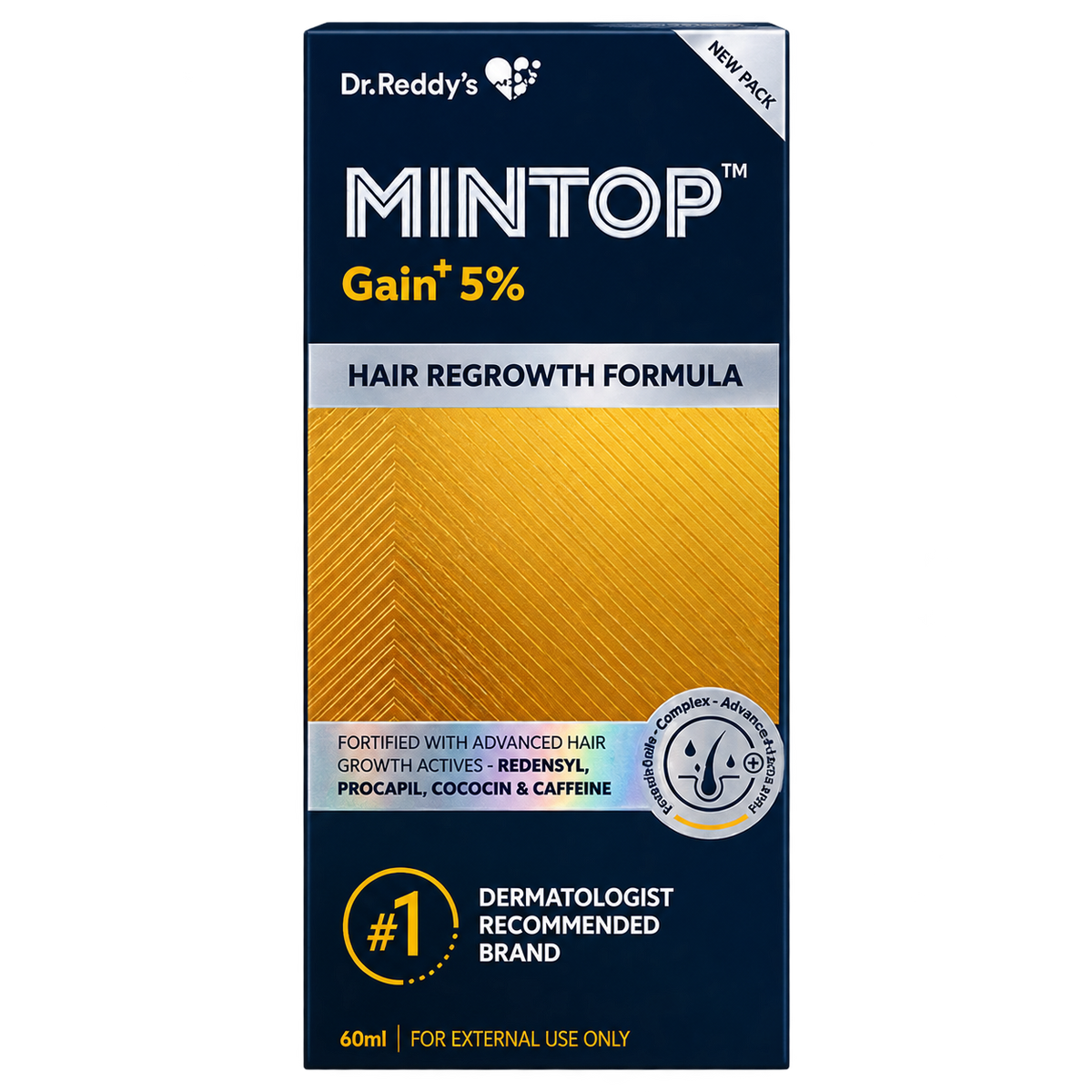 MINTOP GAIN 5+ HAIR REGROWTH FORMULA KIT 60ML