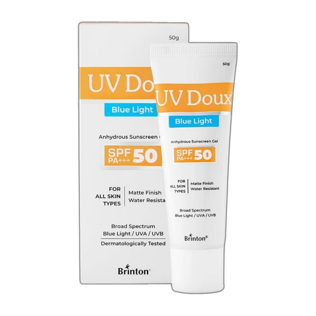 UV Doux Blue Light Anhydrous Sunscreen Gel SPF 50 PA+++ 50g