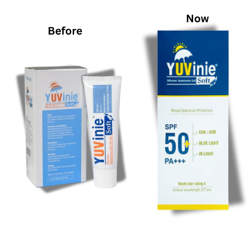 Yuvinie Soft Silicone Sunscreen Gel SPF 50+ 50g