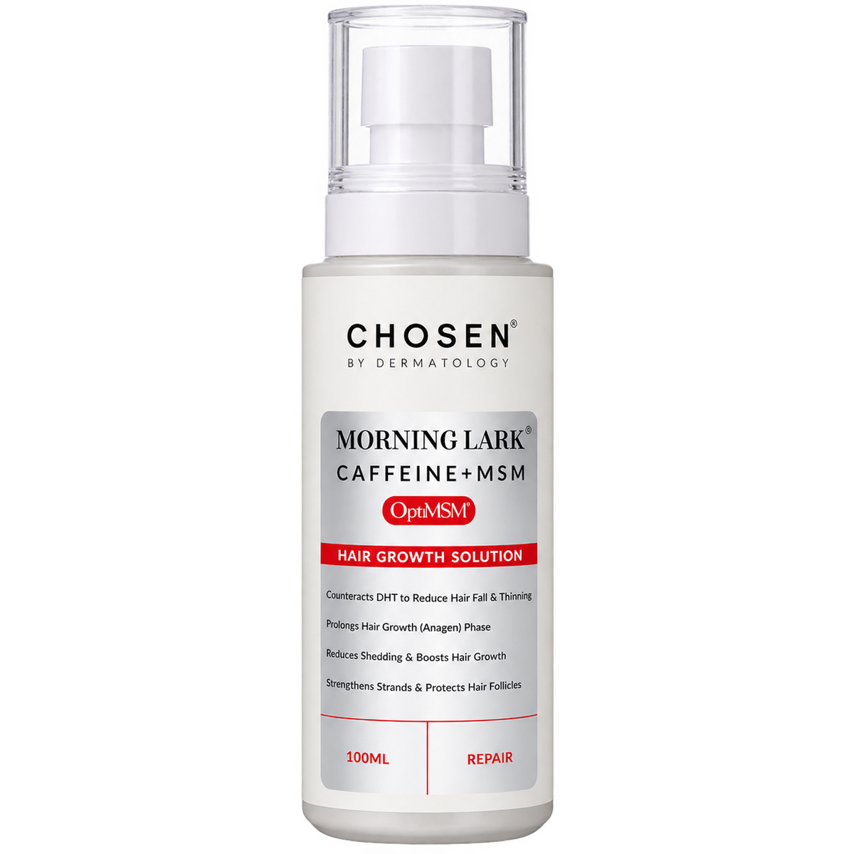 Chosen Morning Lark Caffeine + MSM Hair Growth Solution 100ml